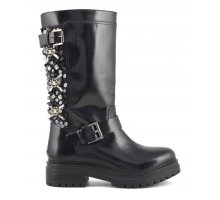 (image for) Comprare Biker boot with sequins and stones embroidery F0817888-0205